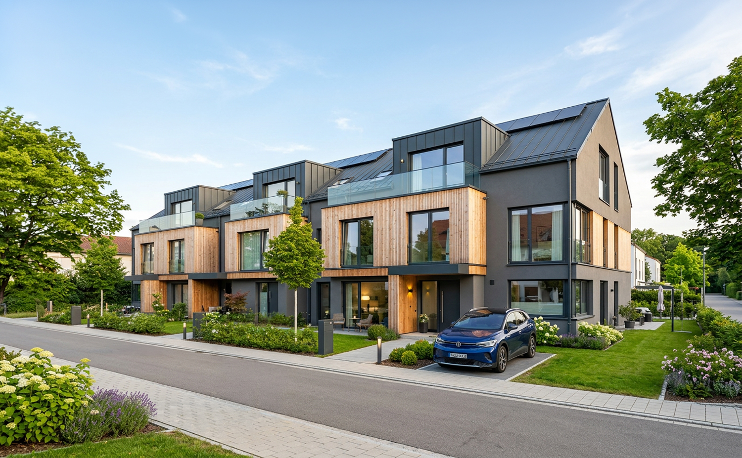 Headerbild der SteWa Immobilienverwaltung Essen mit modernem Wohngebäude